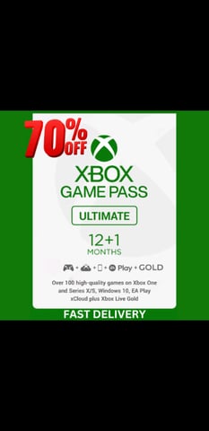 Xbox Game Pass Ultimate 12 months-Live Gold 1 Year Global+bonus month, in  Burghfield Common, Berkshire