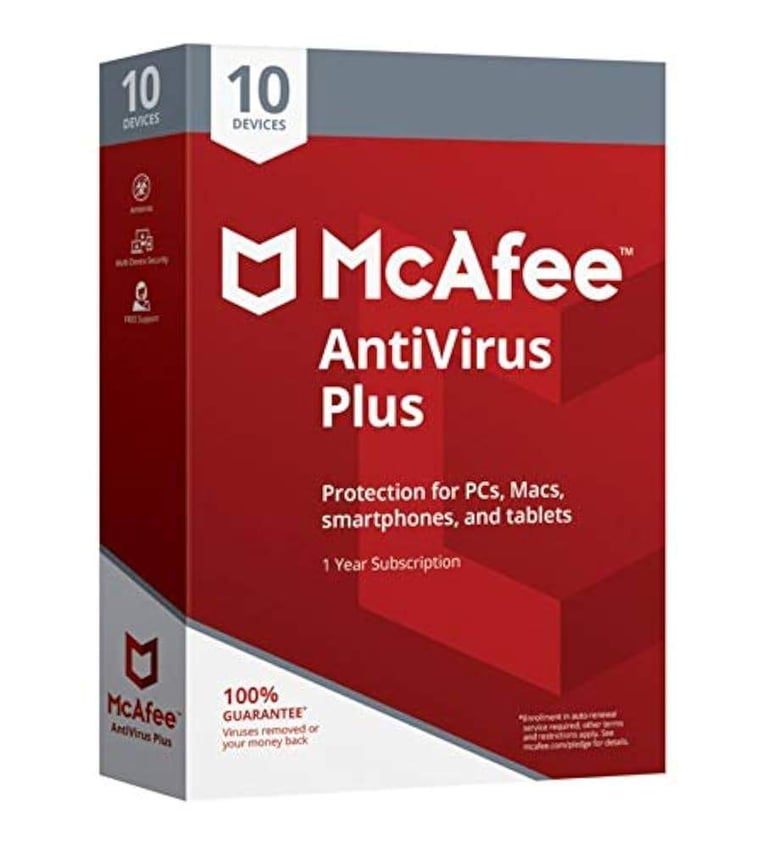 McAfee AntiVirus Plus, Key, 1 year
