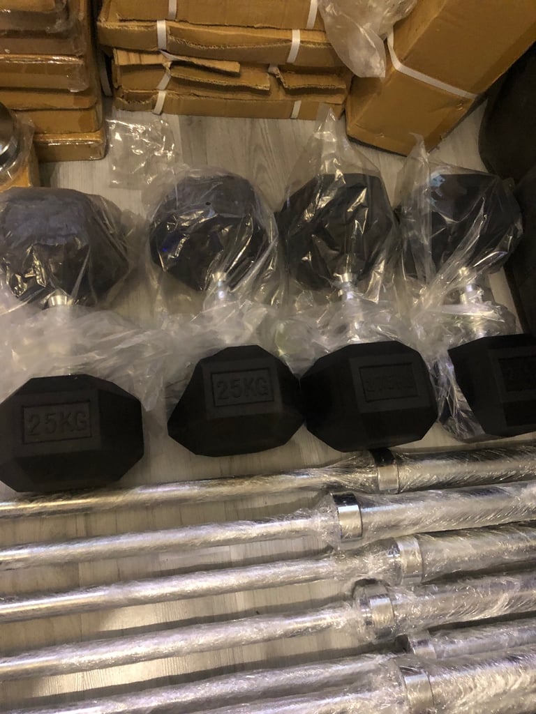 image for New 45kg Hex dumbbells 