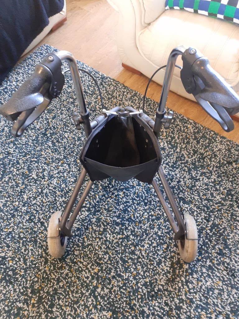 image for 3 wheeler walking support stroller with basket - perfect condition - collection Winchester
