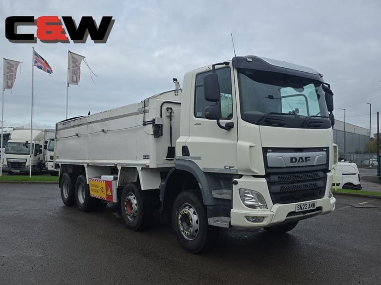 image for 2022 (22) DAF FAD CF450 8x4 Insulated Tipper - 323,000Kms