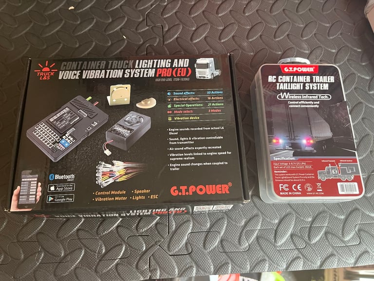 image for brand new GT POWER 1/14th SCALE TAMIYA TRUCK AND TRAILER LIGHT SOUND & VIBRATION SYSTEM.  