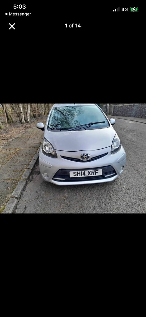 image for Toyota, AYGO, Hatchback, 2014, Manual, 998 (cc), 5 doors