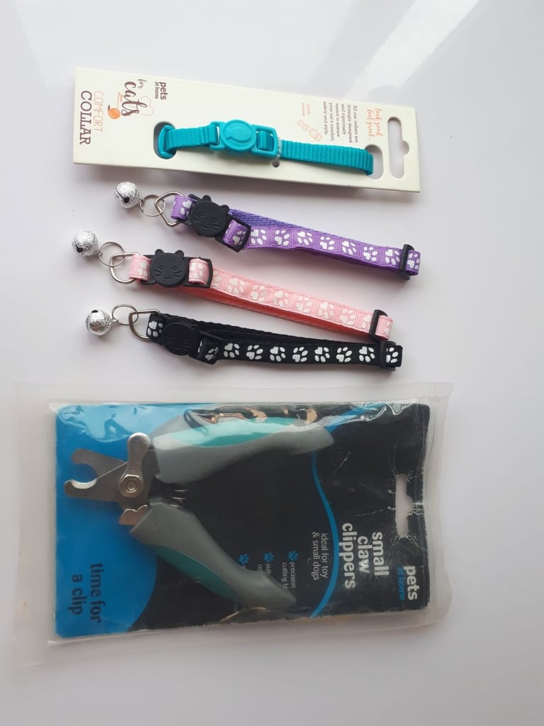 image for Cat Collars with Bells + Claw Clippers Cat Pet Dog
