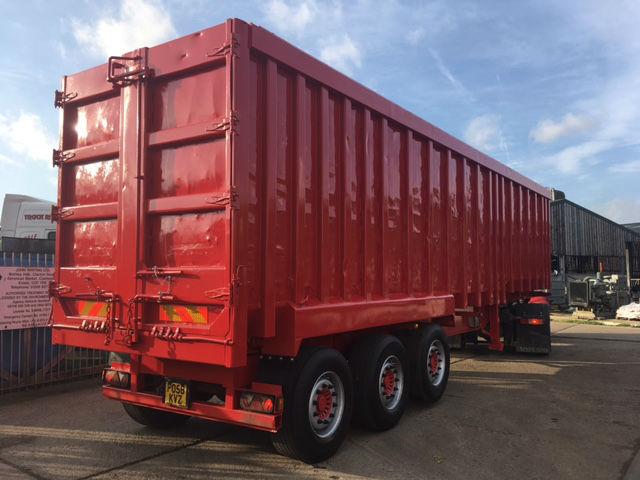 2007 County 75cuyd Steel Stepframe Scrap Trailer, MOT