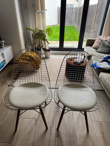 Mid century modern style wire chairs in Kilburn, London Gumtree