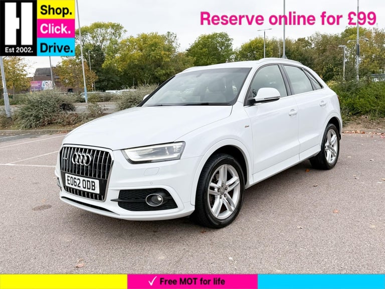 2012 Audi Q3 2.0 TFSI S line SUV 5dr Petrol Manual quattro Euro 5 (s/s) (170 ps) ESTATE Petrol Ma...