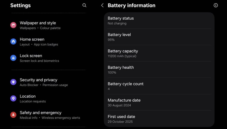 9 Days Old - Samsung Galaxy Tab S10 Ultra 14.6 Inch 5G 512GB 12GB Ram 120Hz OLED Gaming Tablet