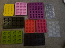Variety of chocolate moulds