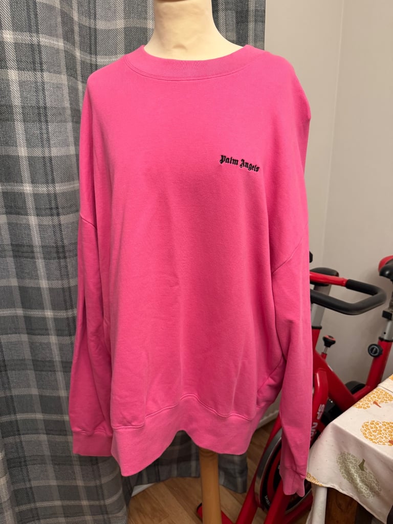 image for Palm angels pink crew sweatshirt 