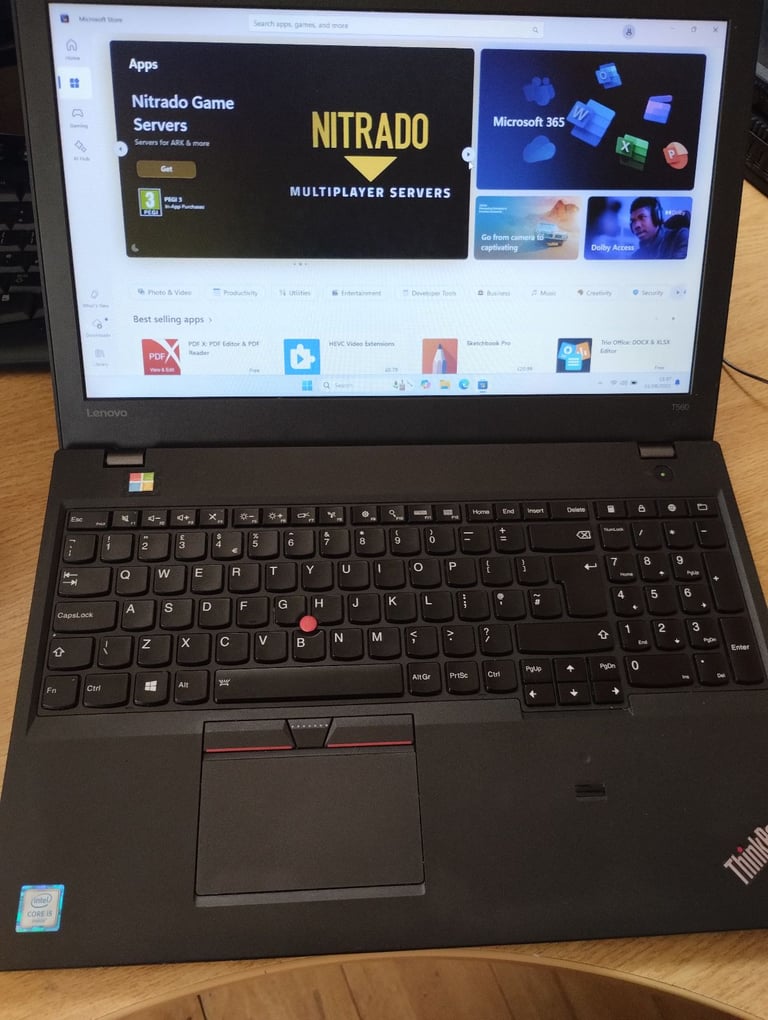 Lenovo Laptop. Windows 11, MS OFFICE, 16GB RAM, i5 CPU, 240GB SSD, HDMI, Backlit Keys, WebCam. 