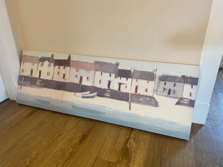 image for Canvas - harbour scene 