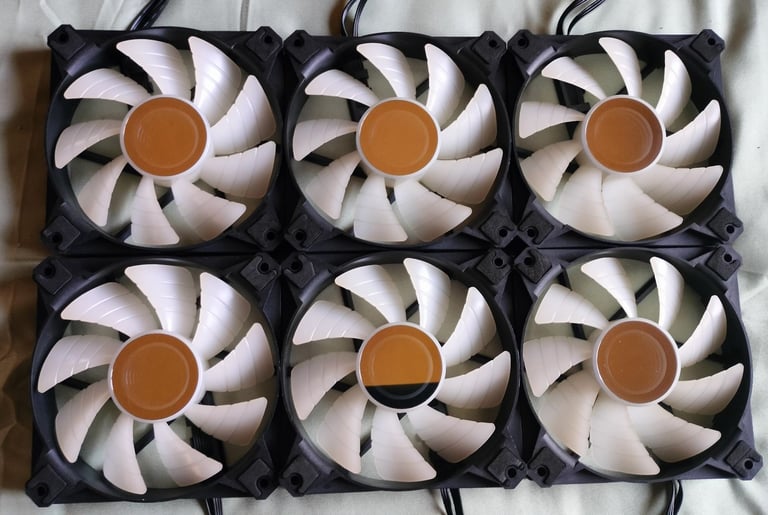 image for 6x darkFlash Infinity 8 120mm ARGB PWM Fan