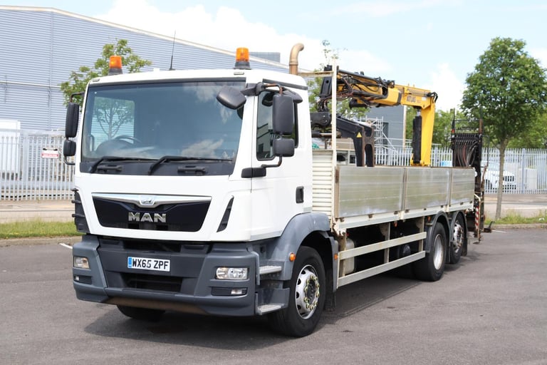 MAN TGM LX 26 290 6X2 ATLAS 125.2 BRICK CRANE DROPSIDE (2015)