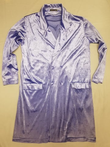 Vintage 1980s STUDIO-V by IRIE mauve velvet Coat in Lambeth