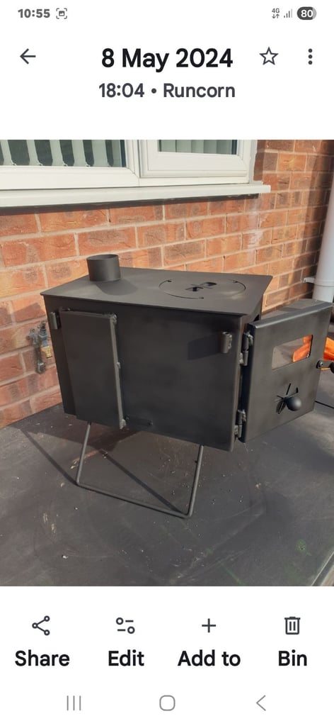 Camping log burner 