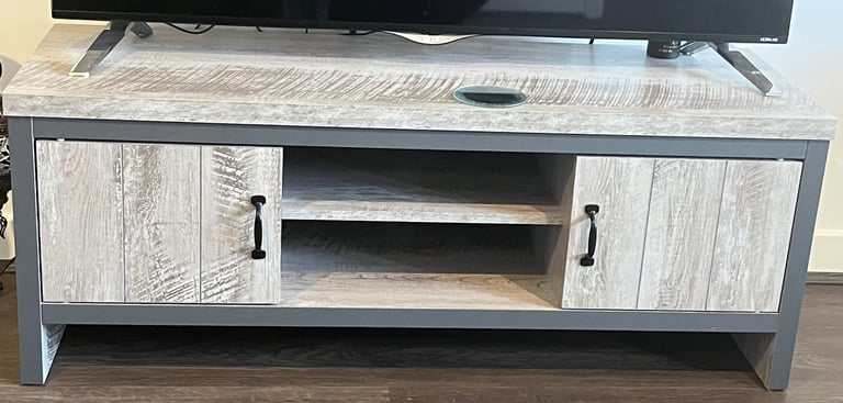 image for Wooden grey Tv stand 