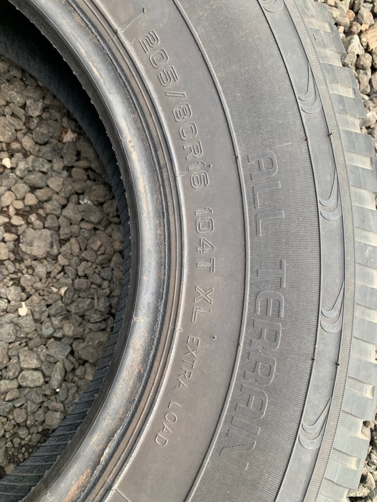 image for Set of four All terrain 205 80 16 A/T tyres 16 inch van off road 4x4