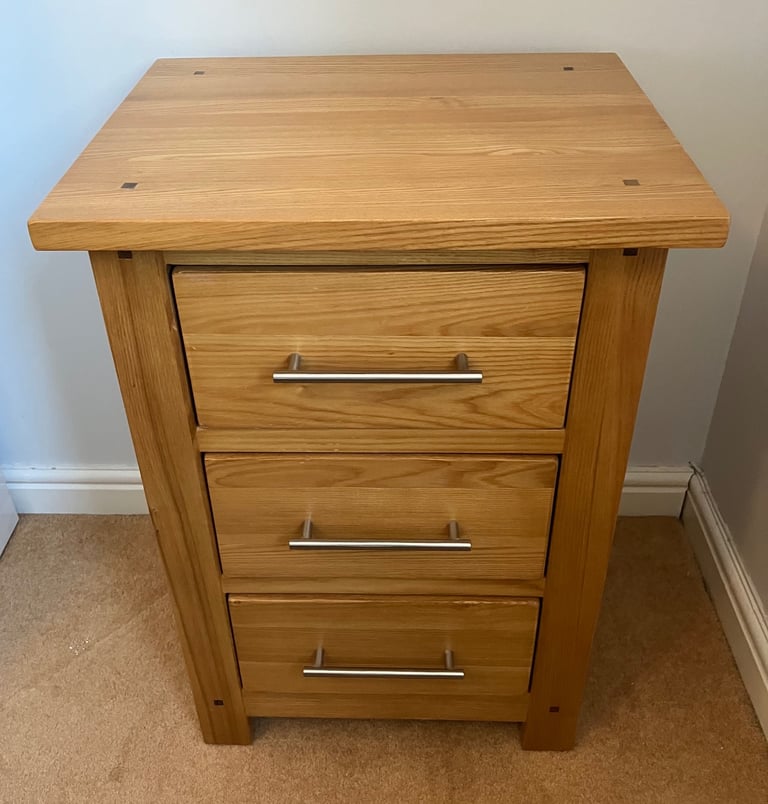 image for Bedside table / cabinet solid pine