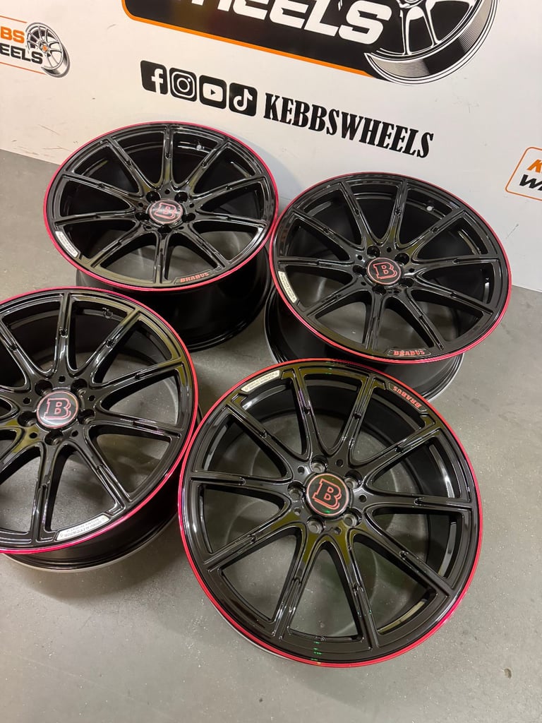 19" MERCEDES BRABUS REPLACEMENT ALLOY WHEELS C CLASS E CLASS S CLASS 