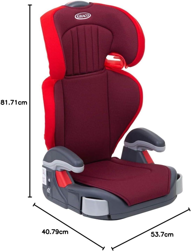 Graco Junior Maxi Lightweight High back Booster Seat, Group 2/3 Rare Chili Color