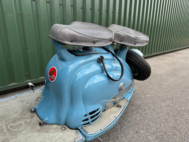 Peugeot S57B Scooter 123cc Blue 1956 Running and Riding Project with V5 