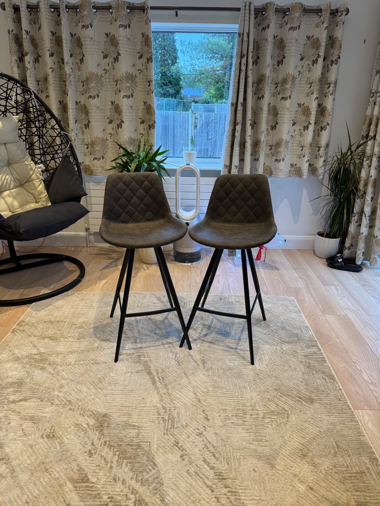 Homcom Set 2 bar stools vintage / New