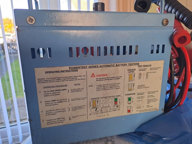 Powertest automatic battery tester