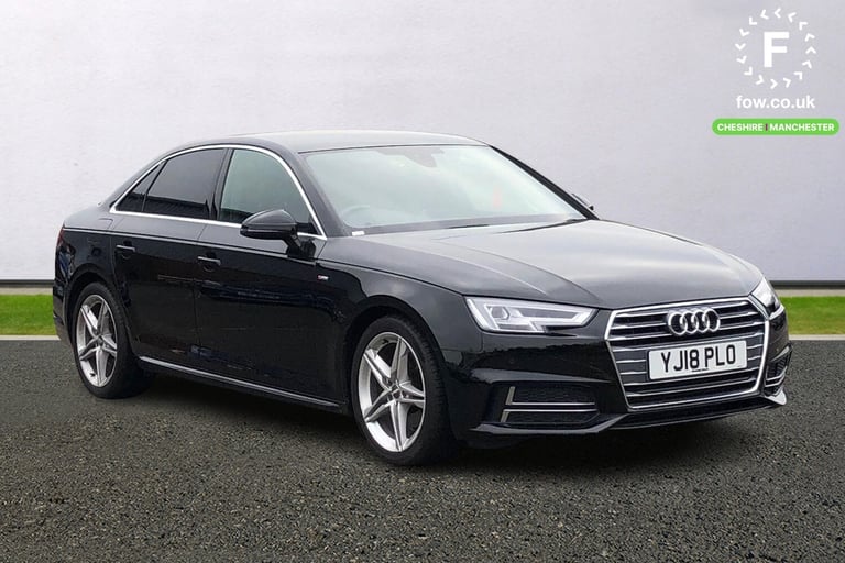 2018 Audi A4 2.0T FSI S Line 4dr S Tronic [Leather/Alc] Saloon PETROL Automatic