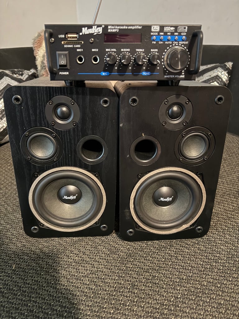 image for Moukey mini karaoke and speakers 