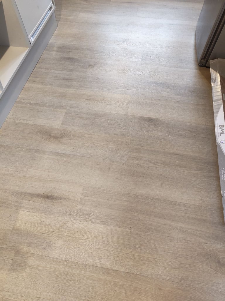 image for 1.2 boxes of luxury click vinyl flooring - washed birch