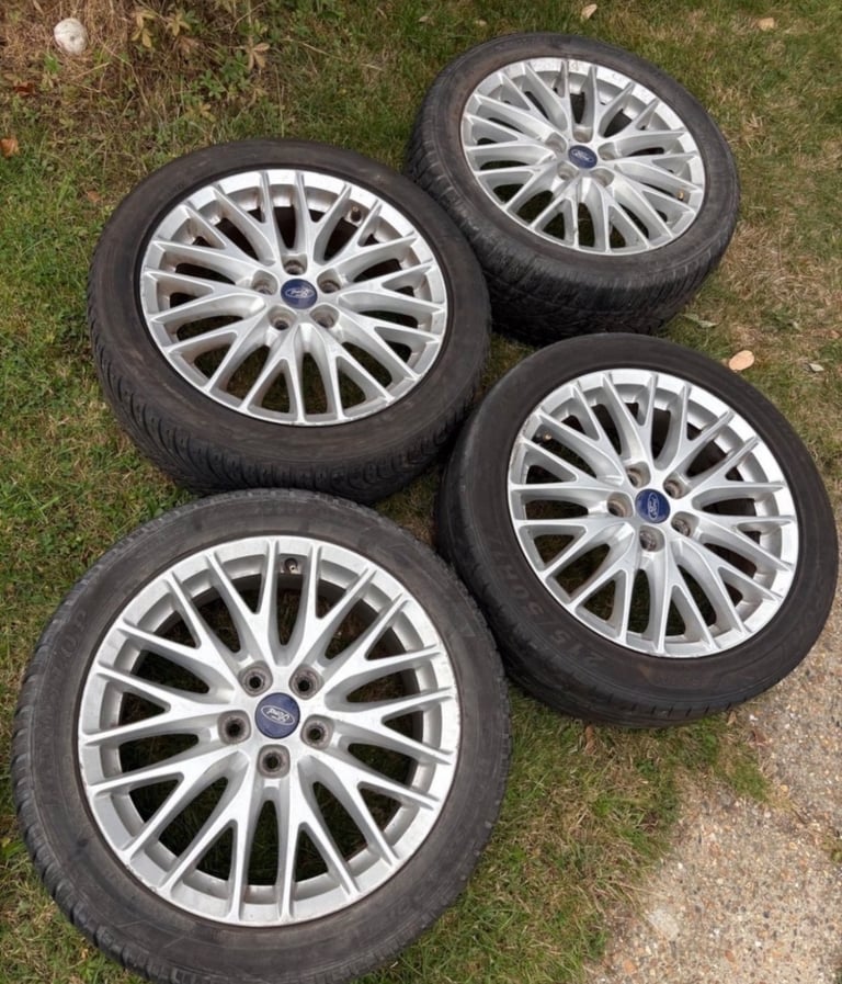17” FORD MONDEO ALLOY WHEELS & TYRES 5x108 Galaxy S Focus Rims With Tyres