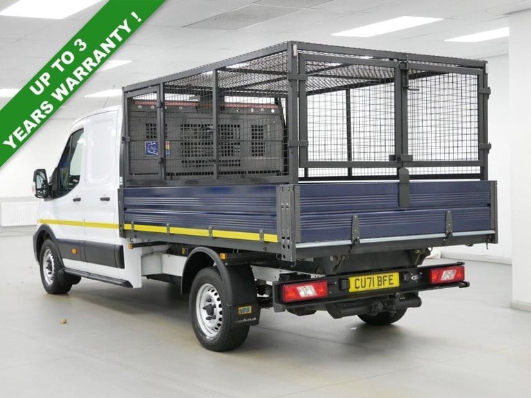 71 FORD TRANSIT 350 RWD 2.0 EBL 130 BHP L3 LONG UTILITY CAB CAGED TIPPER