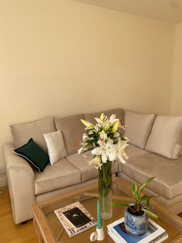 New Beige Corner Sofa