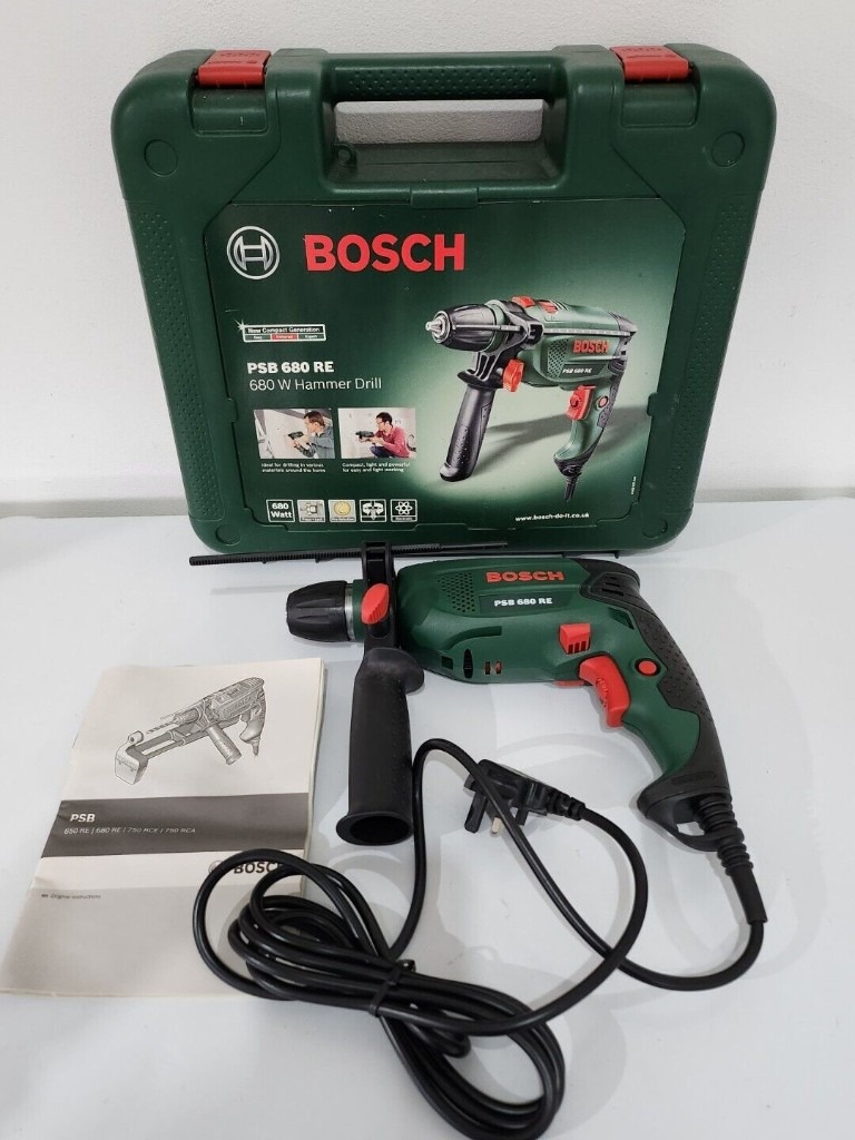 Bosch PSB 680 RE Hammer Drill Corded 230V 680W With Case | in Falkirk |  Gumtree