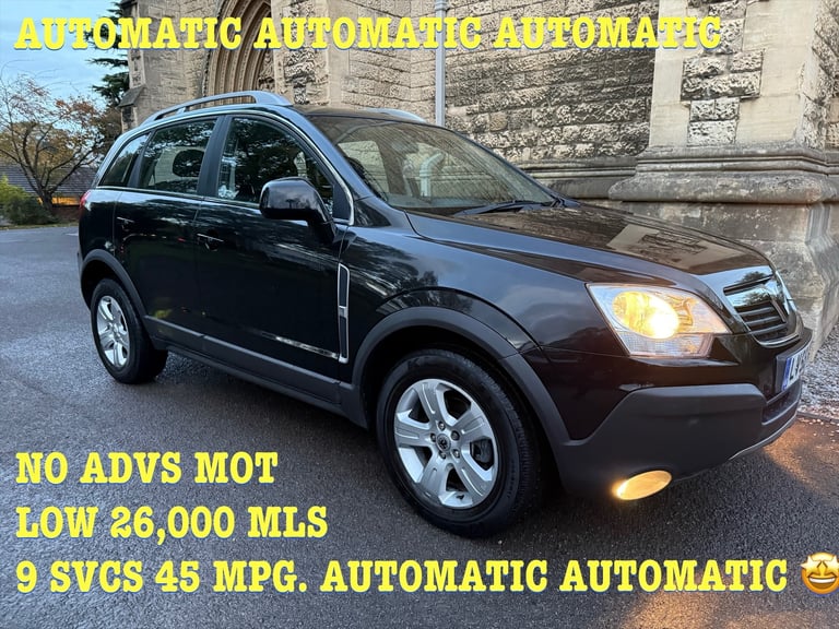 VAUXHALL ANTARA 2.0 CDTI AUTO 4x4 AWD  27,000 MLS 9 SVCS OCT 26 NO ADVS MOT