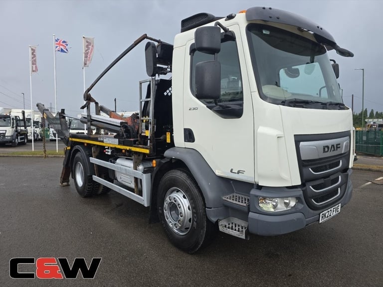 2022 (22) DAF FA LF 230 18T 4x2 Skip Loader - 166,000KMS