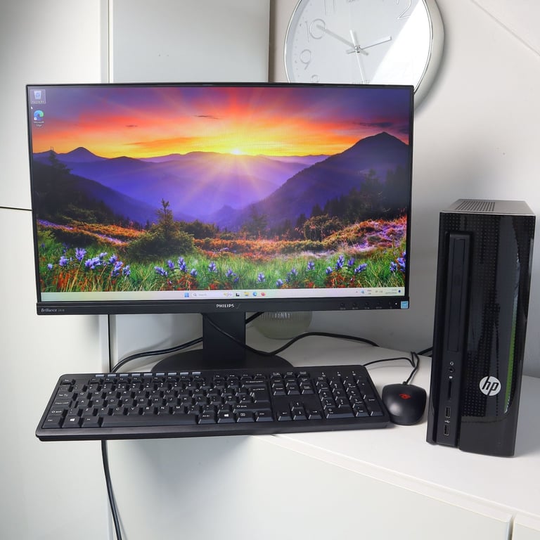 image for Full PC setup with 24inch FHD monitor/ Quad Core i5/ 16GB RAM/ SSD