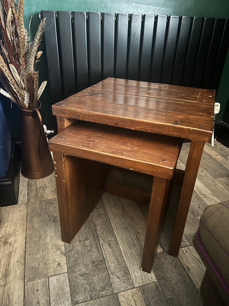 image for Two coffee tables solid wood.