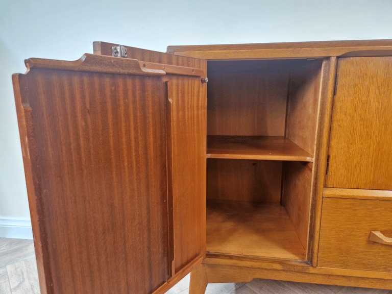G Plan E Gomme Gold Label 1950's Medium Teak Danish Design Sideboard Credenza BL688