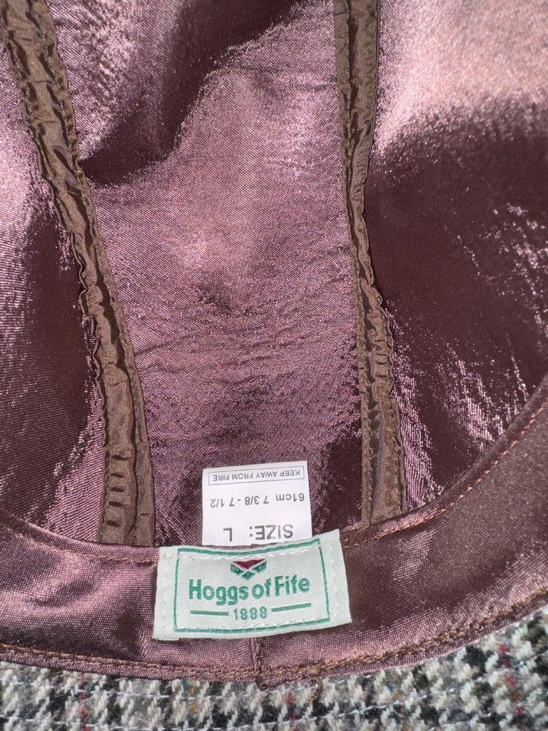 Bucket hats from Hogs of Fife size large