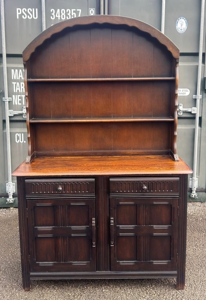 image for Ercol dark wood welsh dresser 