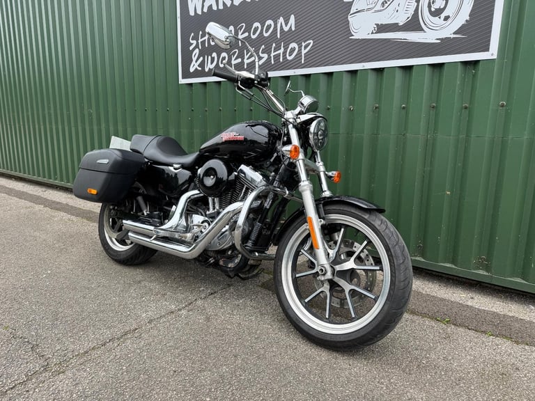 Harley Davidson XL1200T Superlow Sports 2019 Black 2 Owners V H Pipes Luggage 