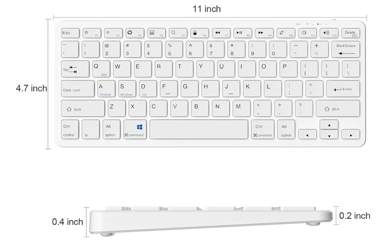 image for Rechargeable Wireless Bluetooth Keyboard