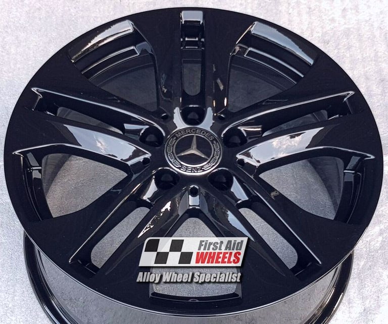 R323BG Swap MERCEDES E CLASS W212 4x 17'' GENUINE GLOSS BLACK ALLOY WHEELS