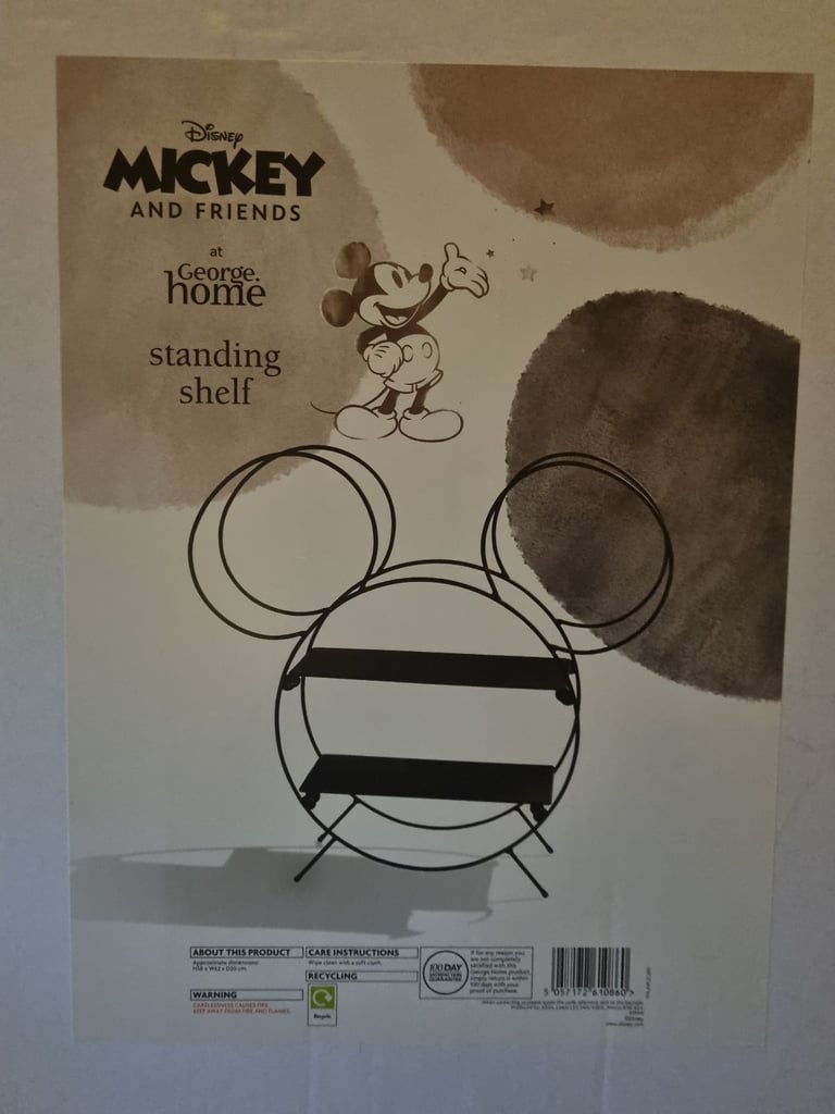 Disney mickey freestanding shelfs 2x