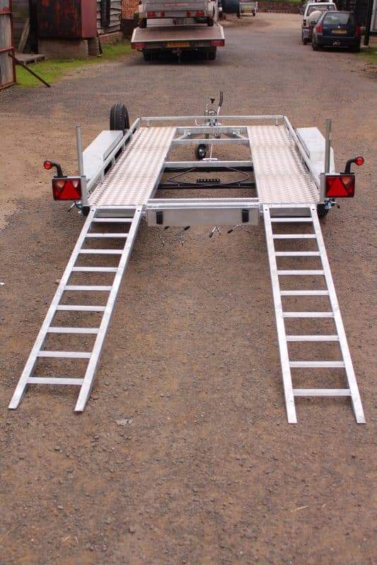 Phoenix Smart Trailer Car Transporter Twin Braked Axle with 2 Meter Ladder Ramps 2000 kgs Gross