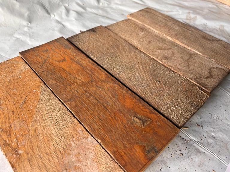 🌿 O258 — Reclaimed Oak Parquet Flooring (25 × 8 cm) @wood_job_uk