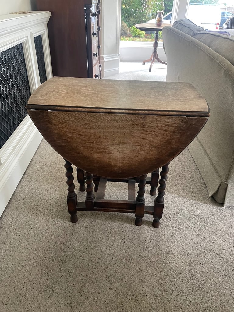 Antique Barley Twist Oval Table