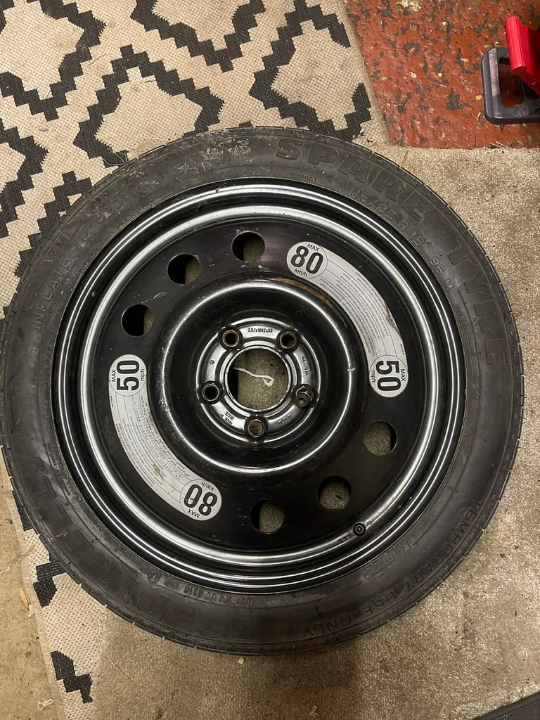 image for BMW 2015 5 series spare wheel. This fits the E60,E61 